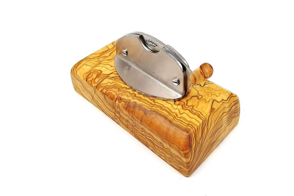 Olive Wood Table Cigar Cutter - Smoking and Office Accessories - Knife Shop L'Artigiano Scarperia - 01