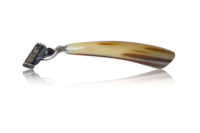 » Mach3 razor with Ox Horn handle - Personal Care Accessories - Knife Shop L'Artigiano Scarperia - 01