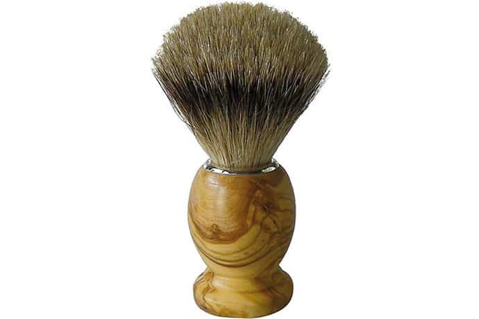 Badger and Olive Wood shaving brush - Personal Care Accessories - Knife Shop L'Artigiano Scarperia - 01
