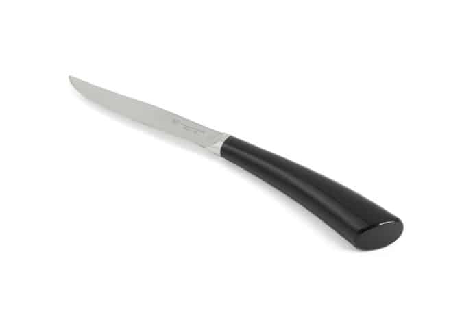 Nobile Steak Knife with Black Resin Handle - Steak and Table Knives - Knife Shop L'Artigiano Scarperia - 02