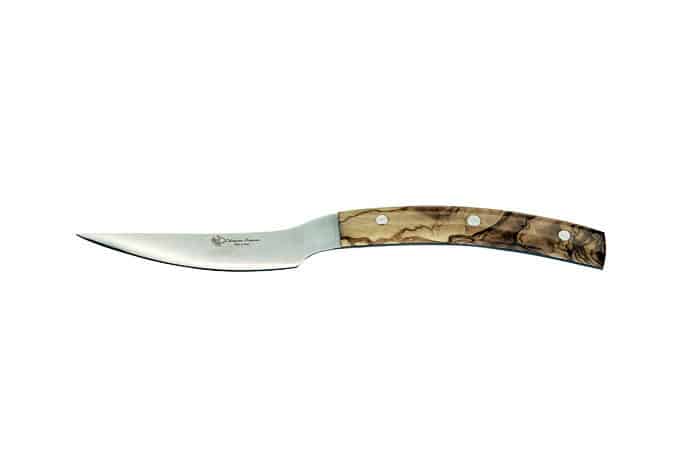 Eagle Beak Steak Knife with Olive Wood Handle - Steak and Table Knives - Knife Shop L'Artigiano Scarperia - 01