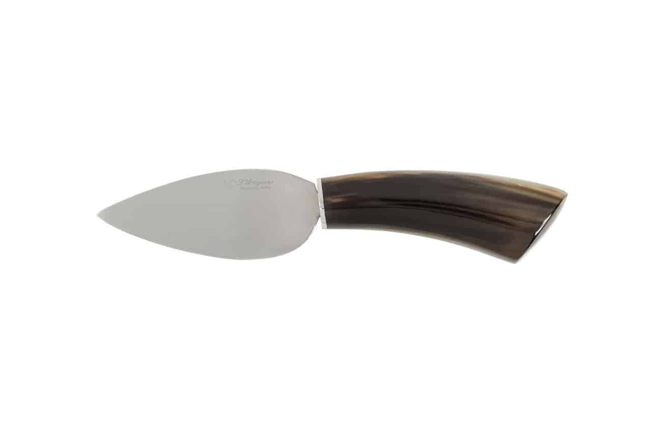 Heart-Shaped Cheese Knife with Ox Horn Handle - Cheese Knives and Accessories - Knife Shop L'Artigiano Scarperia - 01