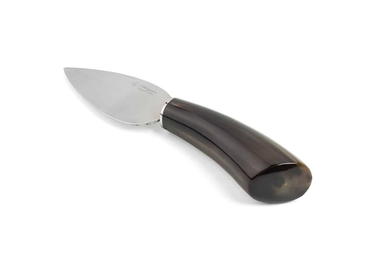 Heart-Shaped Cheese Knife with Ox Horn Handle - Cheese Knives and Accessories - Knife Shop L'Artigiano Scarperia - 02