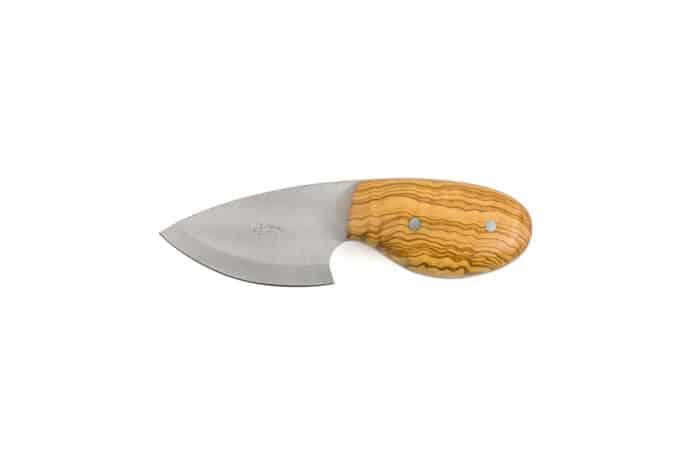 Oval Parmesan-type Cheese Knife with Olive Wood Handle - Cheese Knives and Accessories - Knife Shop L'Artigiano Scarperia - 01