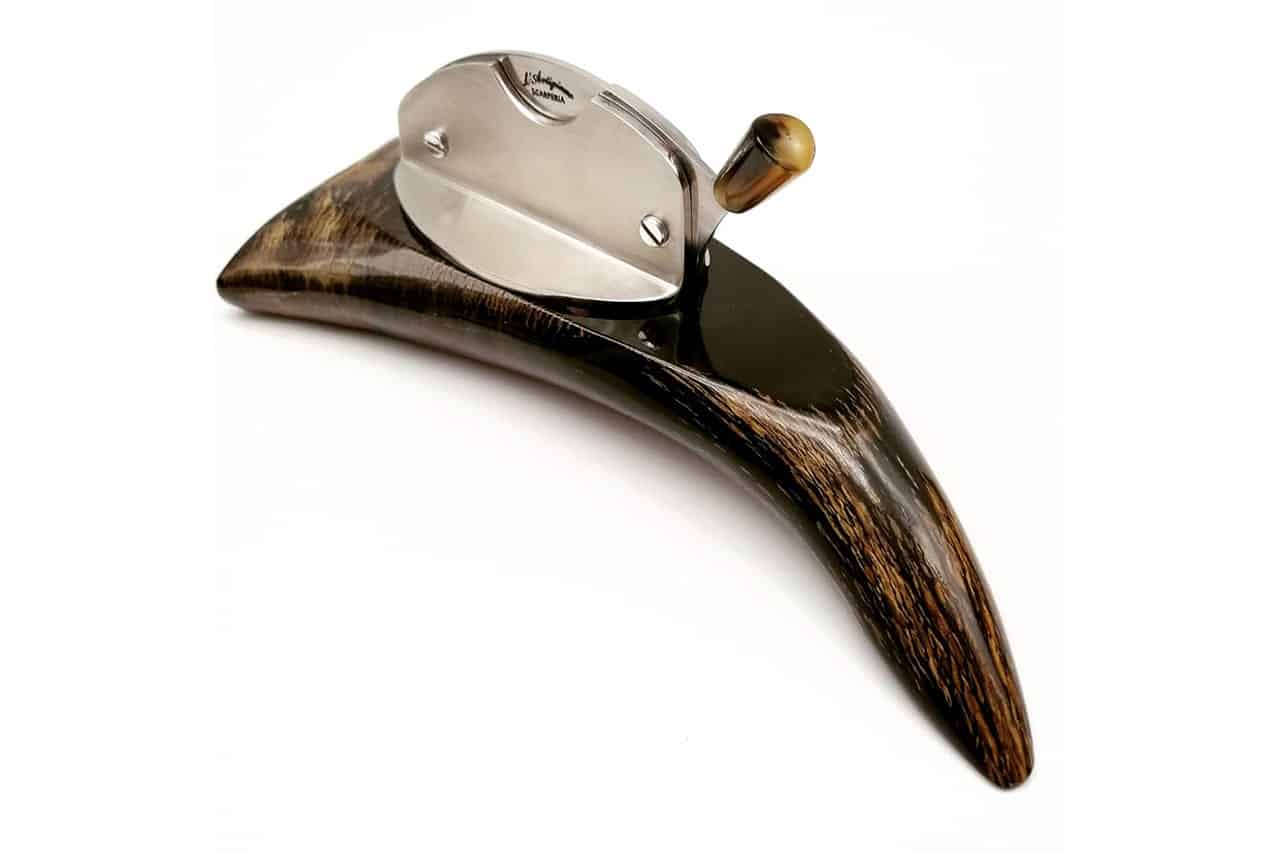 Buffalo Horn Table Cigar Cutter - Smoking and Office Accessories - Knife Shop L'Artigiano Scarperia - 01
