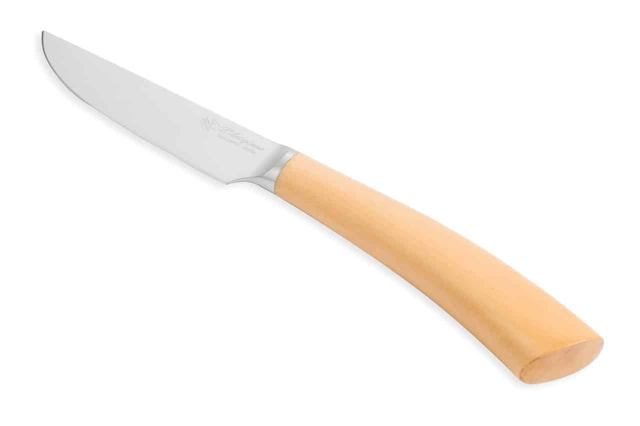 Rustic Steak Knife with Boxwood Handle - Steak and Table Knives - Knife Shop L'Artigiano Scarperia - 02