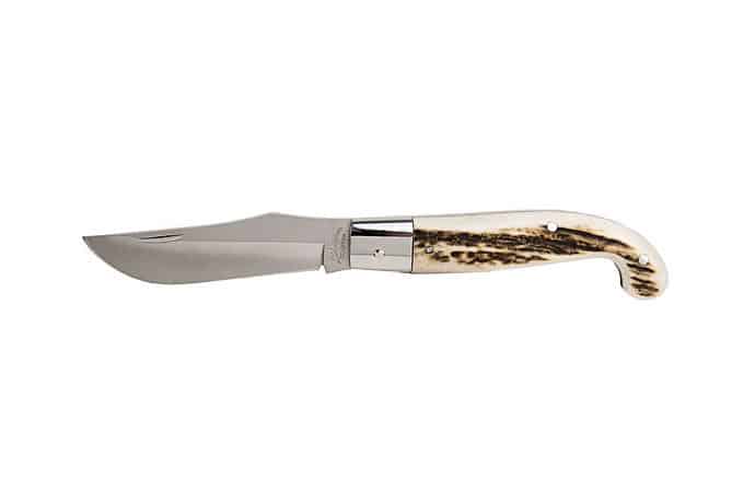 Scarperia 25 cm Zuava knife with Deer Antler Handle - Italian Regional Knives - Knife Shop L'Artigiano Scarperia - 01