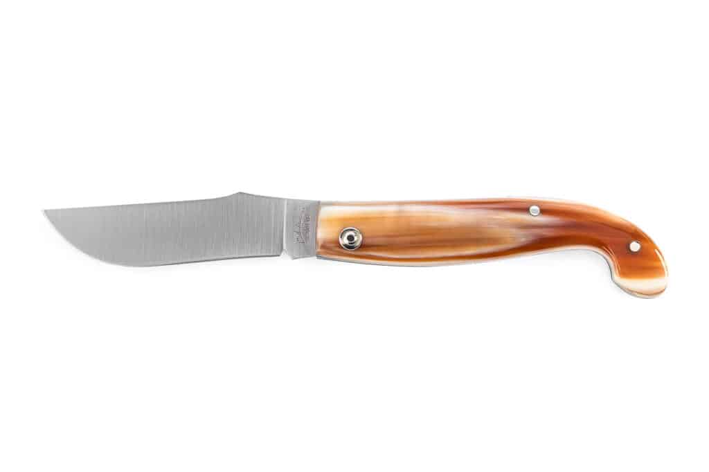 Regional "Senese" – 16.5 cm Siena-style Knife with Ox Horn Handle - Italian Regional Knives - Knife Shop L'Artigiano Scarperia - 01