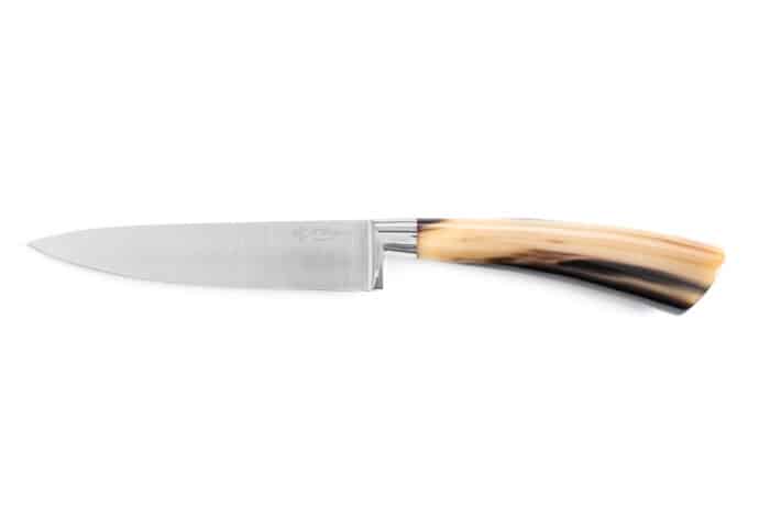 Forged 15 cm Carving Knife with Ox Horn Handle- Kitchen Knives and Accessories - Knife Shop L'Artigiano Scarperia - 01