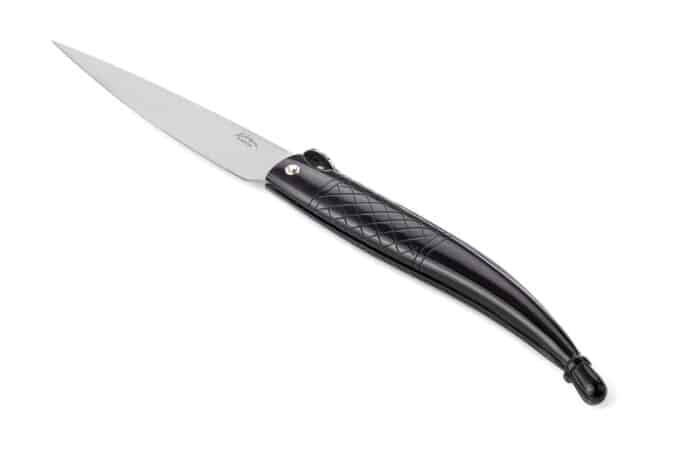 Historic Roman Knife – Decorated Bufalo Horn Handle Version - Historical knives - Knife Shop L'Artigiano Scarperia - 02