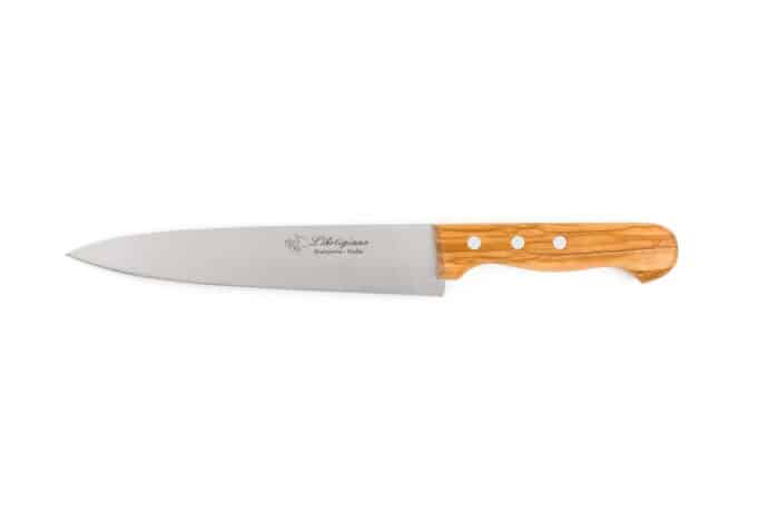 Kitchen Knife with Olive Wood Handle - Kitchen Knives and Accessories - Knife Shop L'Artigiano Scarperia - 01