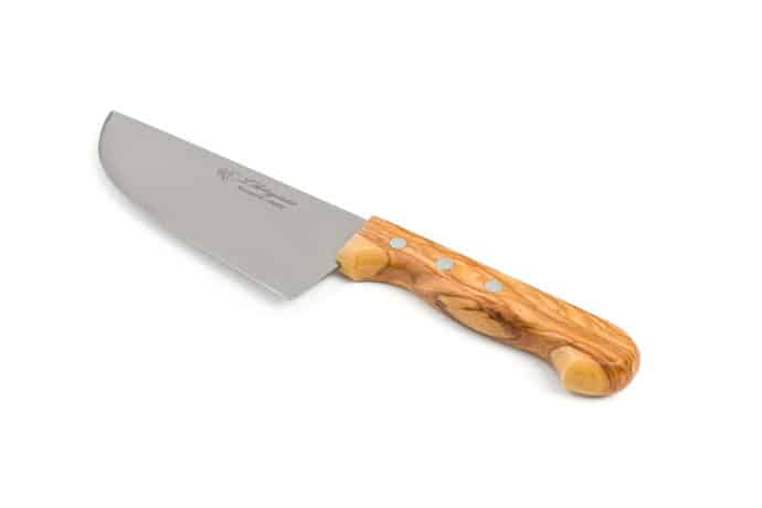 Knife with Olive Wood handle for cutting Parmesan-type cheeses, Pizza or Chocolate - Kitchen Knives and Accessories - Knife Shop L'Artigiano Scarperia - 02