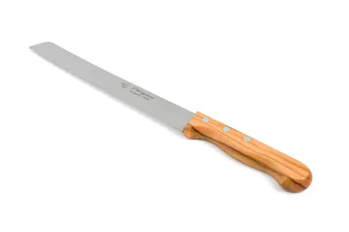Bread Knife with Olive Wood Handle - Kitchen Knives and Accessories - Knife Shop L'Artigiano Scarperia - 02