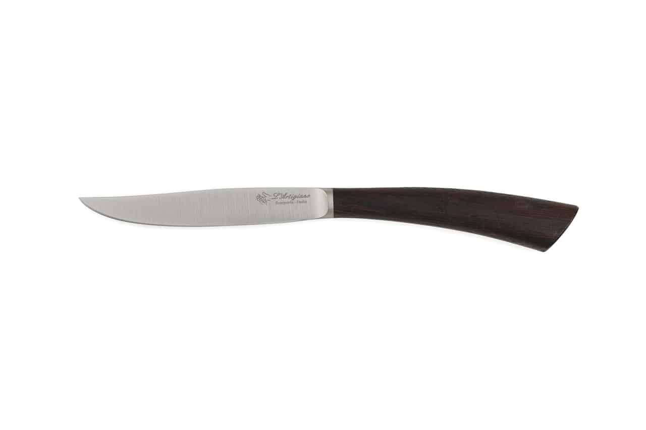 Nobile Steak Knife with Ebony Handle - Steak and Table Knives - Knife Shop L'Artigiano Scarperia - 01