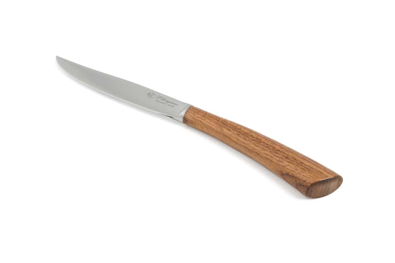 Noble Steak Knife in Rosewood Smooth Blade - Smooth Blade Steak and Table Knives - Knife Shop L'Artigiano Scarperia - 02