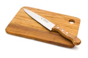 design preistorico di altissima qualità evoluzione di coltelli e forchette Set di 3 pezzi per bistecca Silex con tagliere Topkapi 