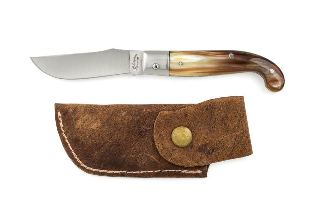 Scarperia 16 cm Zuava knife with Ox Horn Handle - Italian Regional Knives - Knife Shop L'Artigiano Scarperia - 01