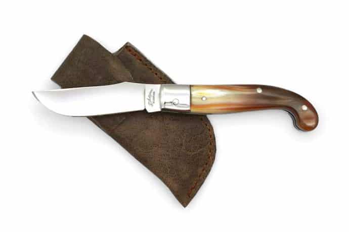 Scarperia 16 cm Zuava knife with Ox Horn Handle - Italian Regional Knives - Knife Shop L'Artigiano Scarperia - 02